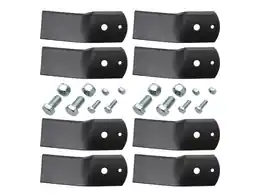 Echt 8x Messer inkl. 16 Schrauben für Stiga Ready Park Villa 85105 Combi 1134-6238-01