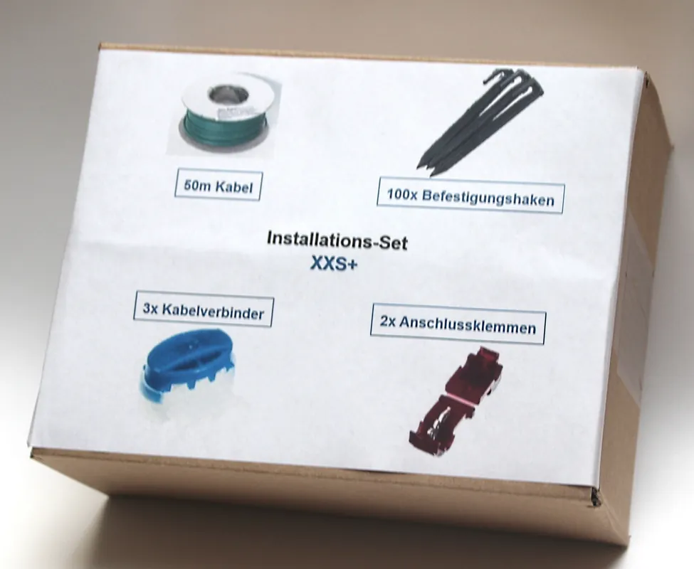 Installation Set XXS+ kompatibel mit Stiga Autoclip ® 221 223 225 228 S Kabel Haken Verbinder Paket Sonderangebot