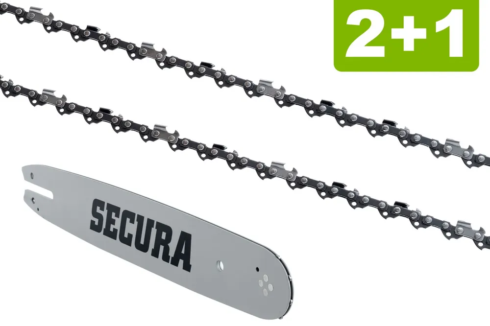 Beliebt 2 Sägeketten + Schwert passend für Nautac 236 30cm 3/8LP 44TG 1,3mm